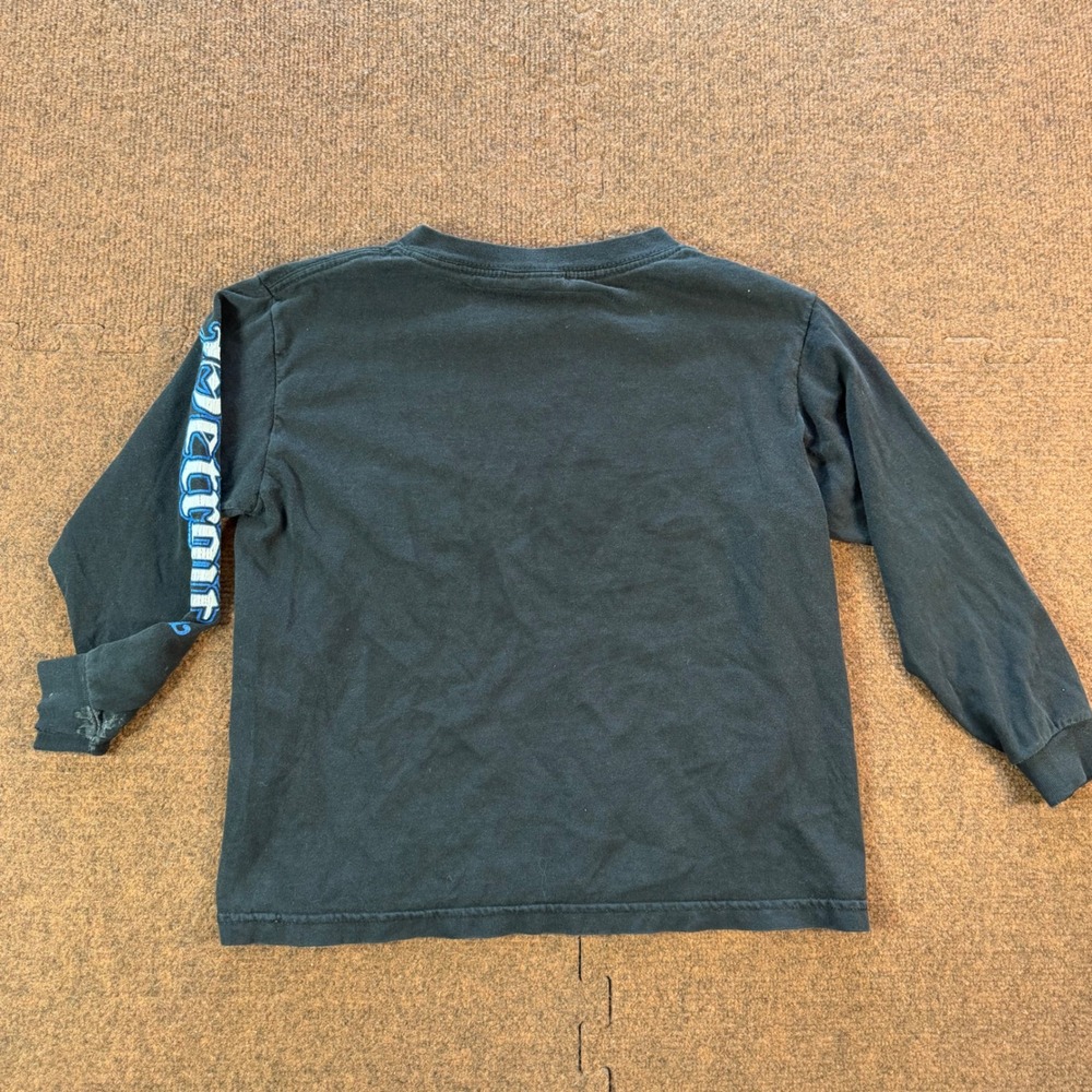 NFL Detroit Lions Kids Long Sleeve T-Shirt Black Graphic Tee Youth Vtg cute fit - Picture 7 of 8